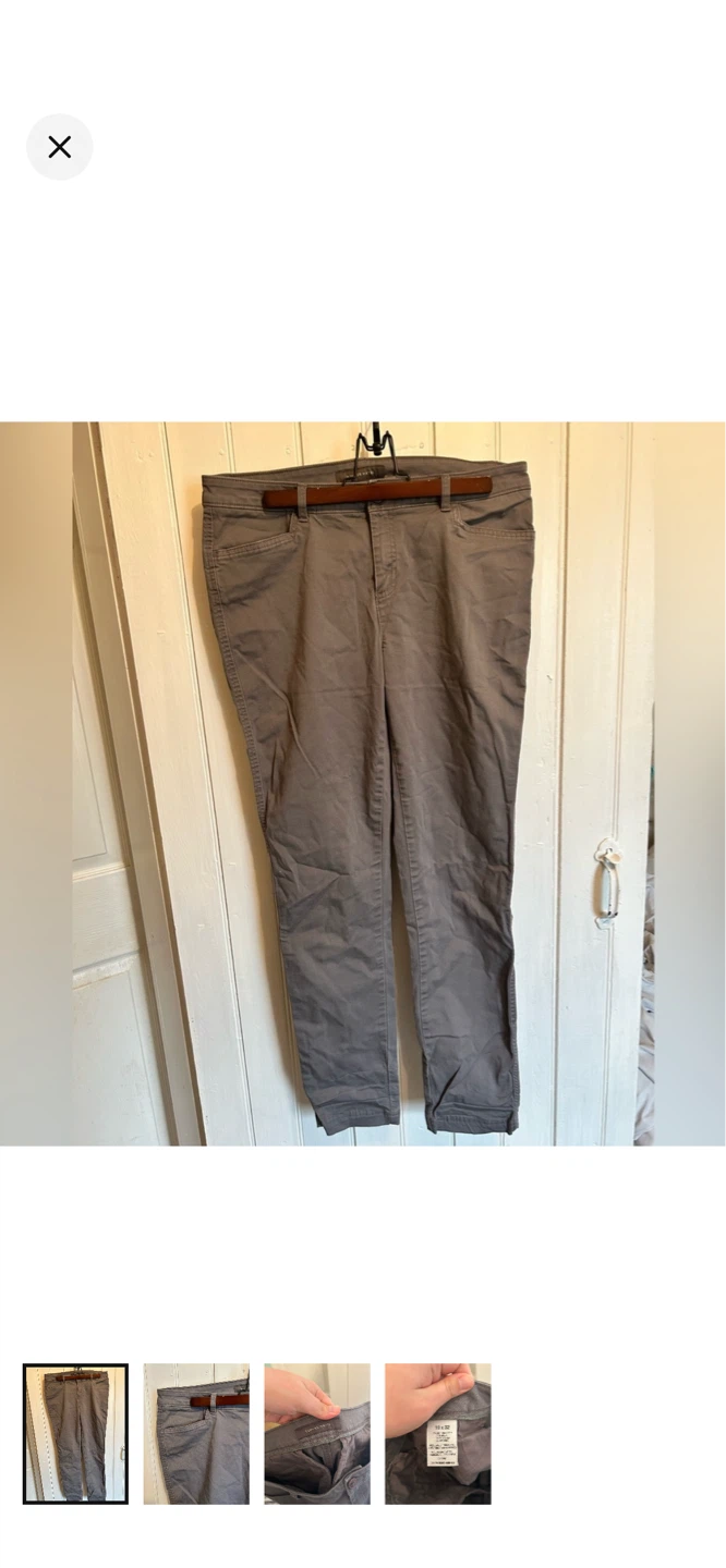 Denver Hayes Women's Grey Chinos Size 10 x 32