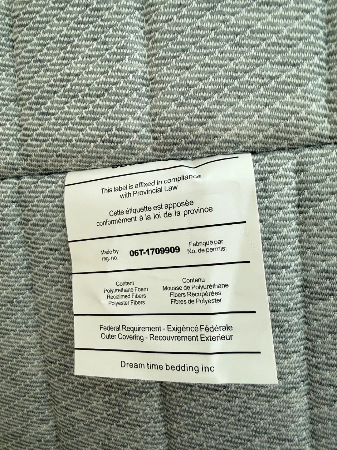 Dream Time Bedding Inc.  Full Size Mattress - photo 2