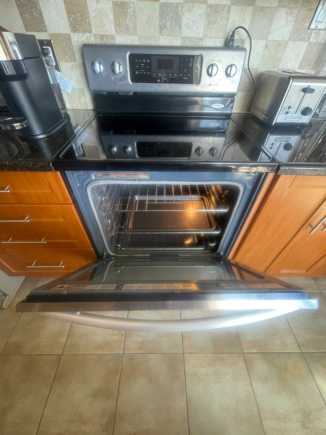 Stainless Steel Electric Range with Convection Oven - photo 4
