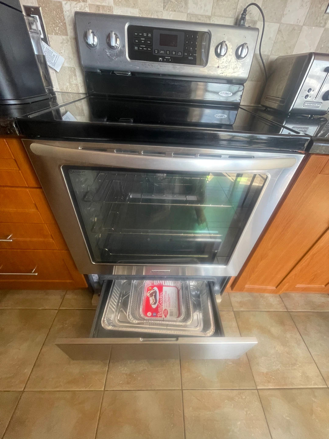 Stainless Steel Electric Range with Convection Oven - photo 5