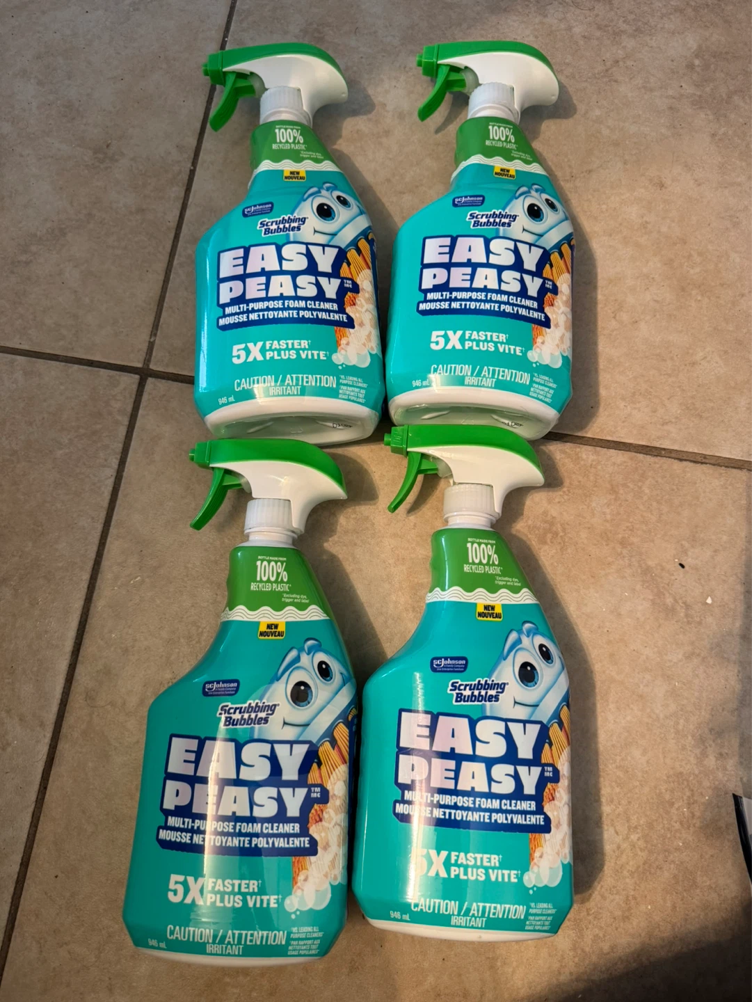 Scrubbing Bubbles Easy Peasy Foam Cleaner (4 x 946 mL)