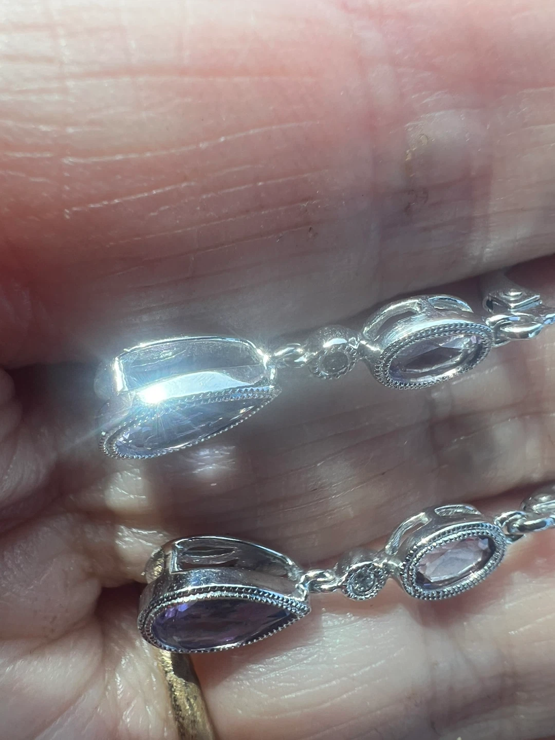 10 k Amethyst Drop Earrings - photo 5