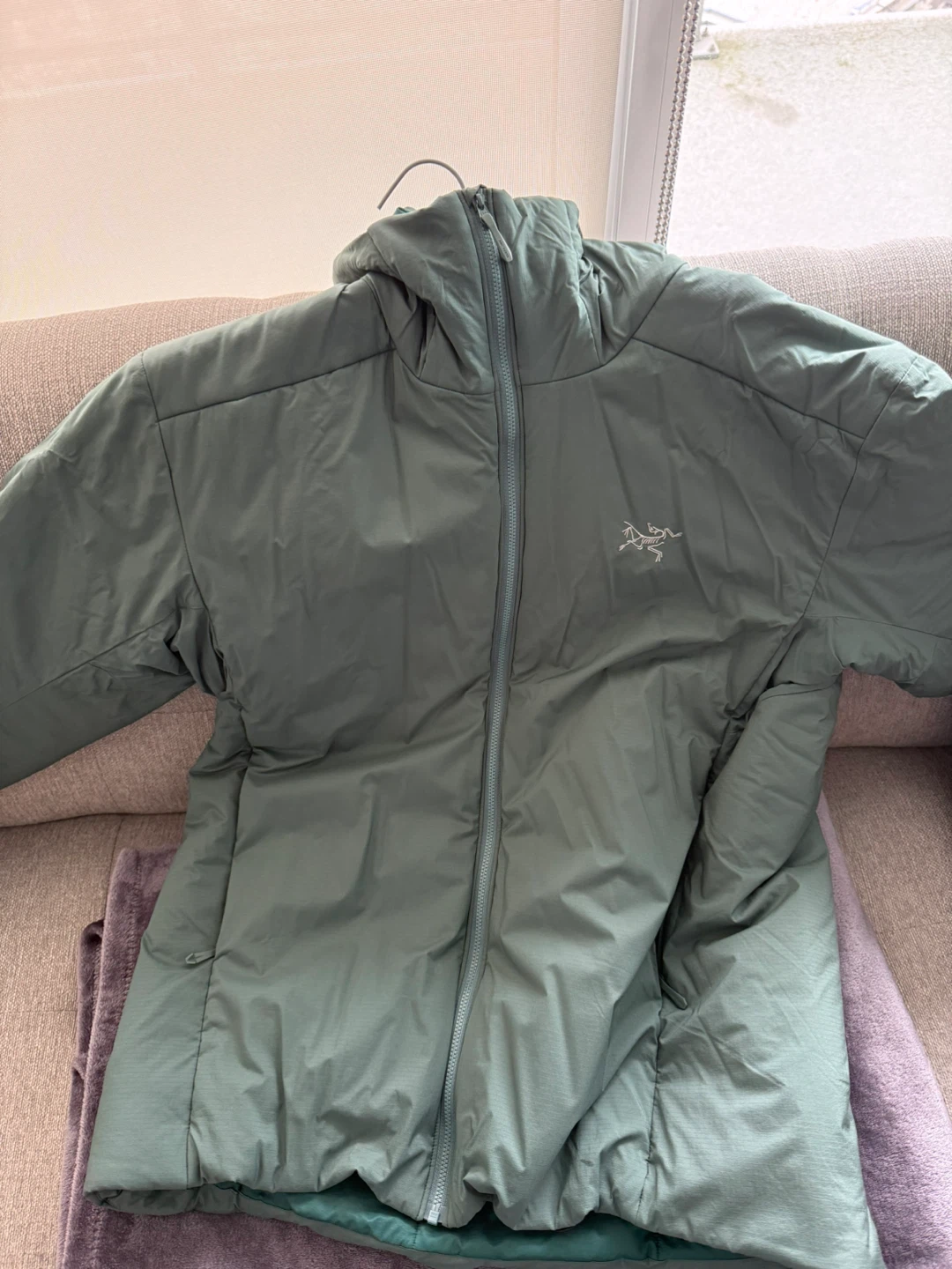 Arc'teryx Hooded Puffer Jacket - Green - Size L