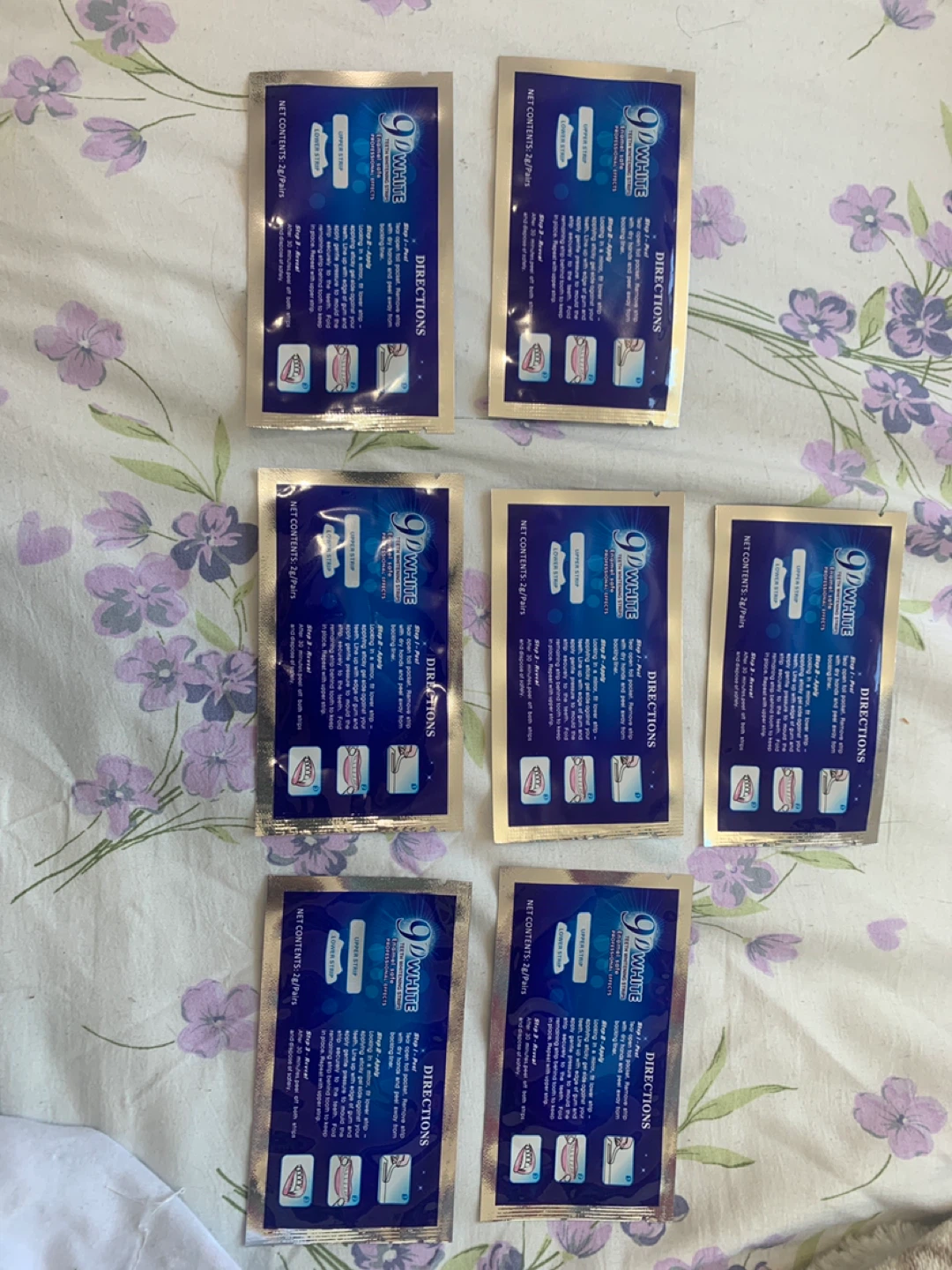9D WHITE Teeth Whitening Strips - 7 Packs - photo 2