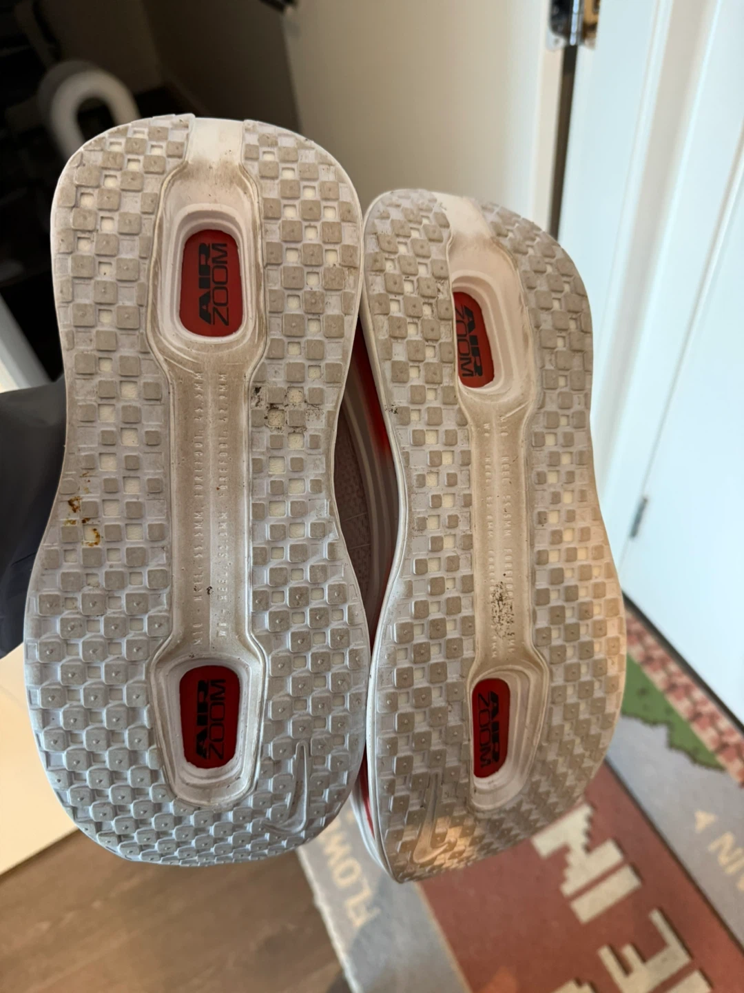 Nike Air Zoom Running Shoes White/Red - photo 2