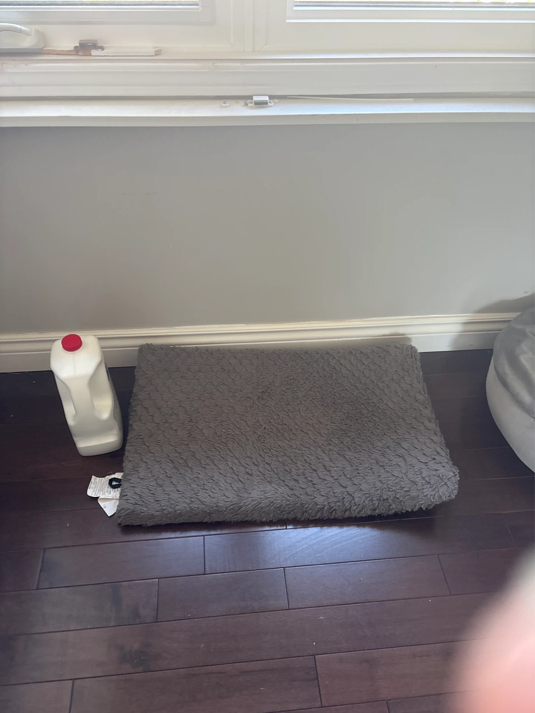 Grey Plush Pet Bed Mat - photo 3