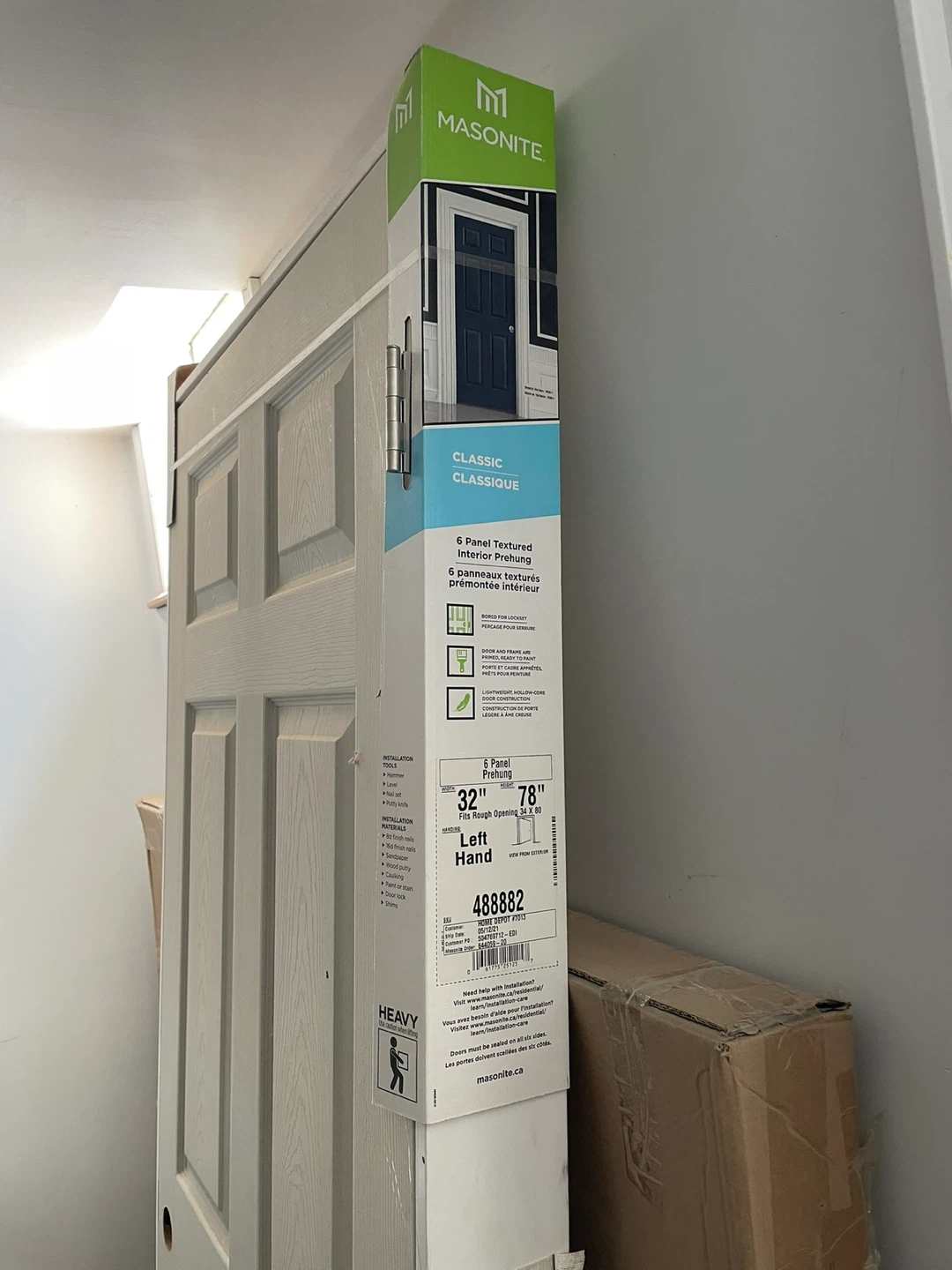Masonite 6 Panel Textured Prehung Interior Door - photo 4