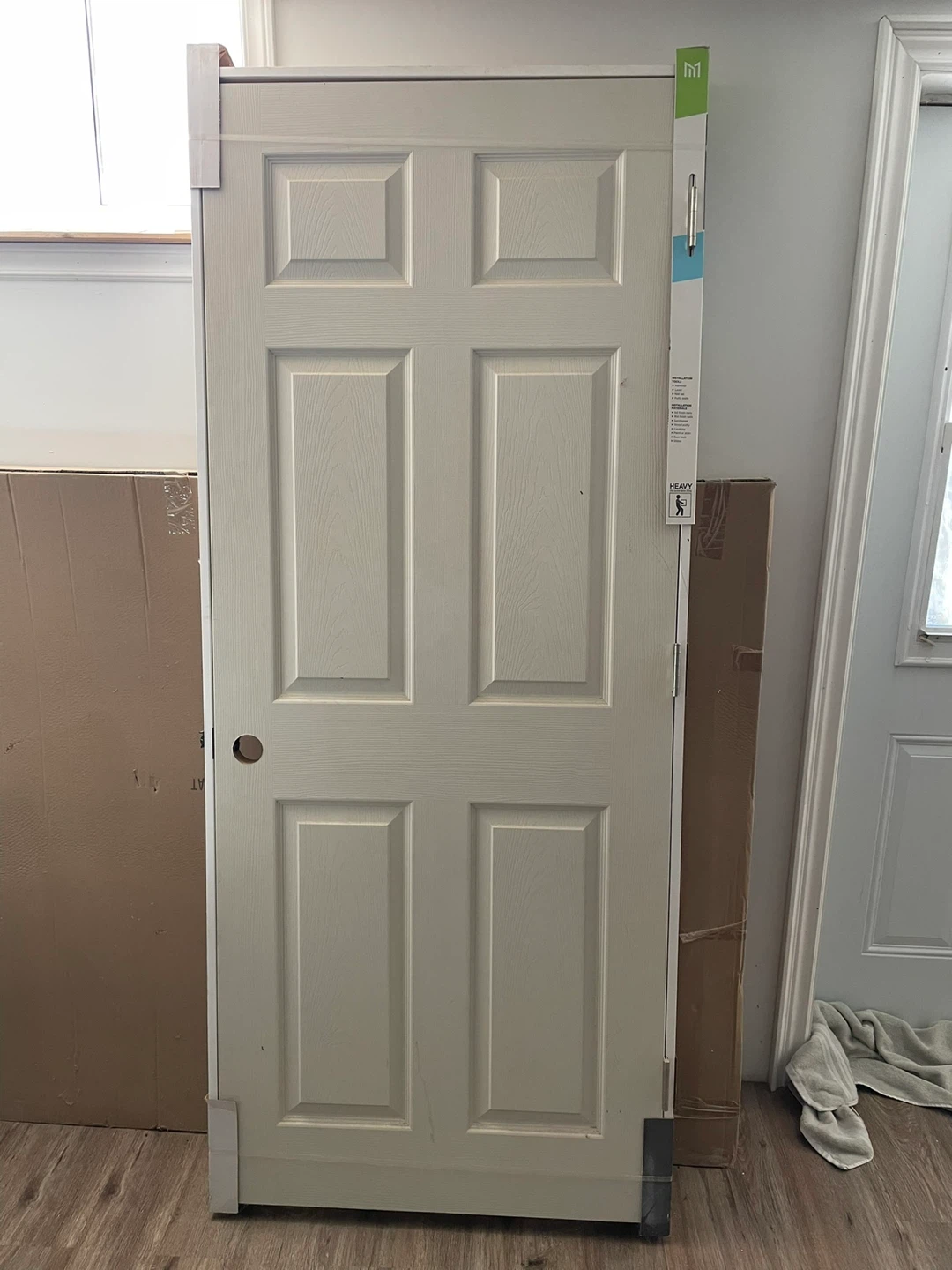 Masonite 6 Panel Textured Prehung Interior Door - photo 5