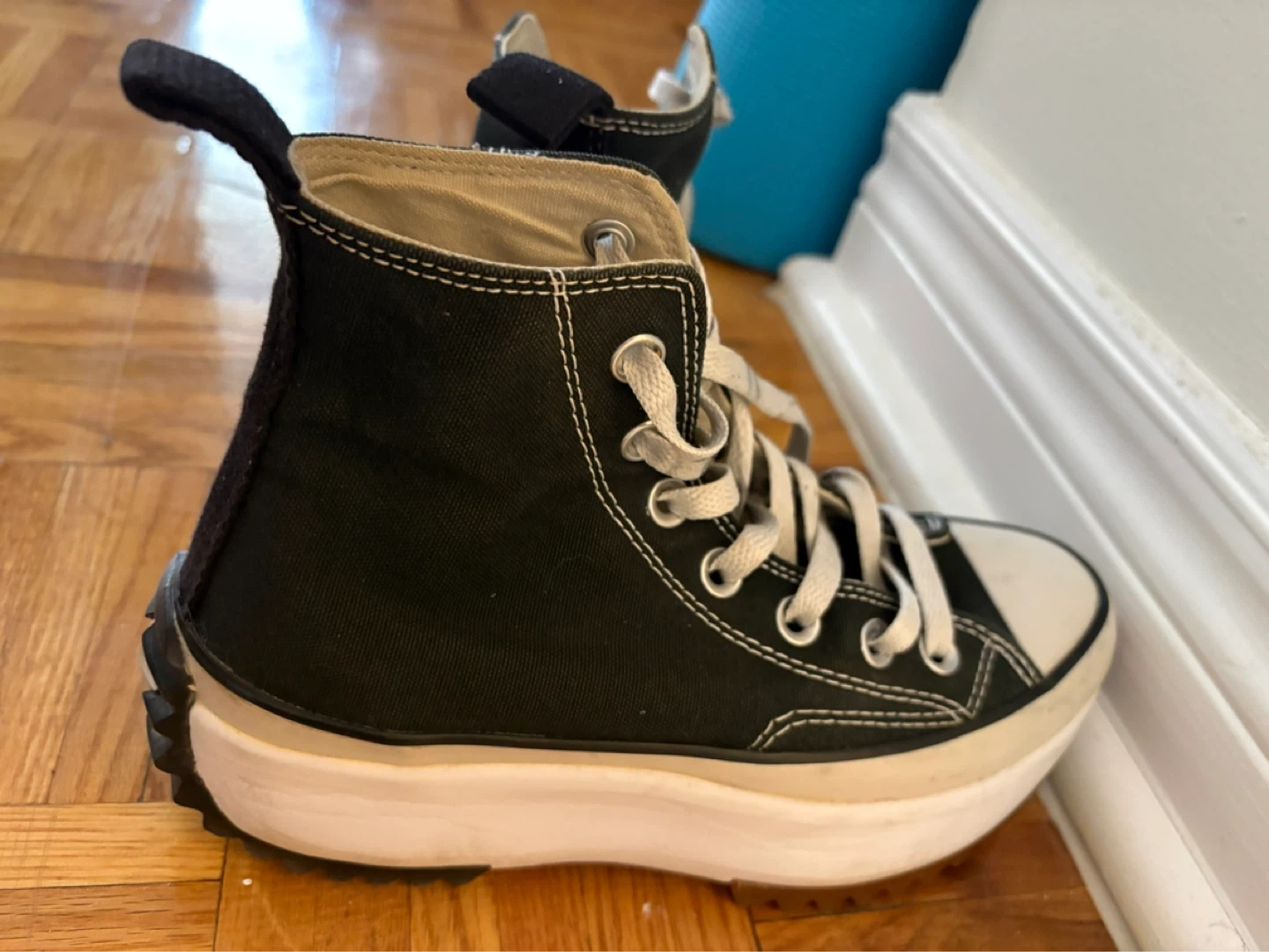 Converse Run Star Hike High Top Sneakers - Black - photo 2