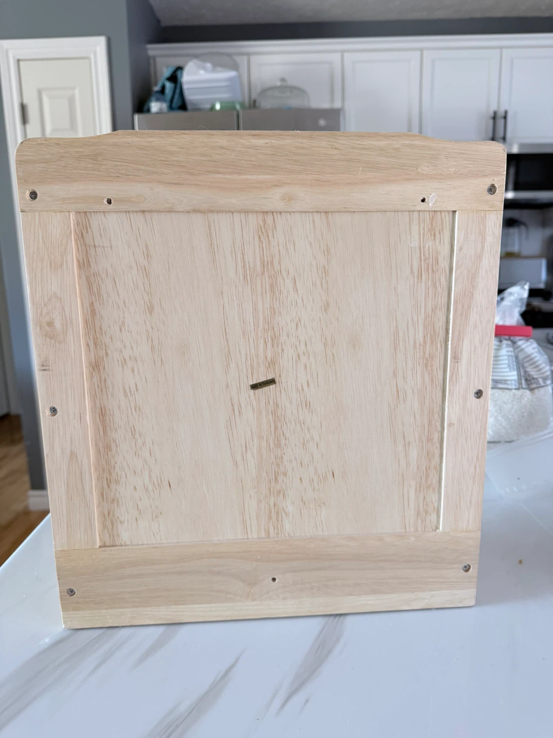 Wooden Kitchen Organizer with Paper Towel Holder - photo 2