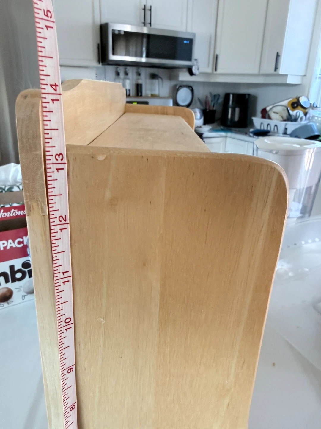 Wooden Kitchen Organizer with Paper Towel Holder - photo 4