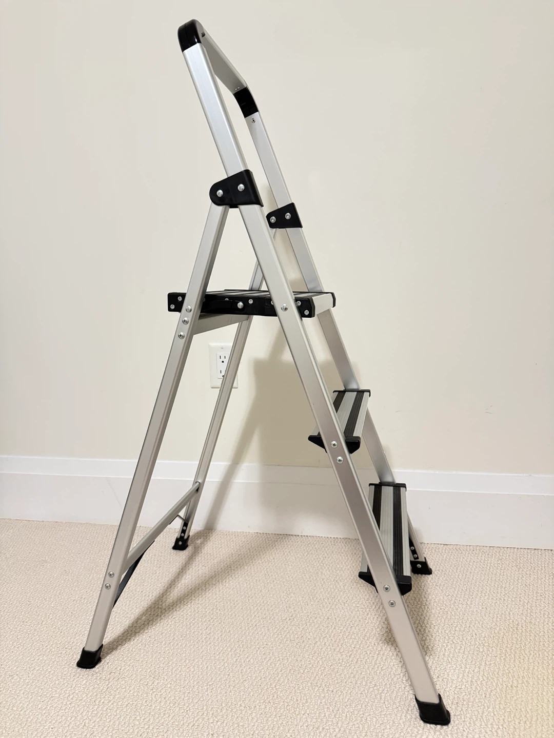 Aluminum Folding Step Stool Ladder - 3 Steps