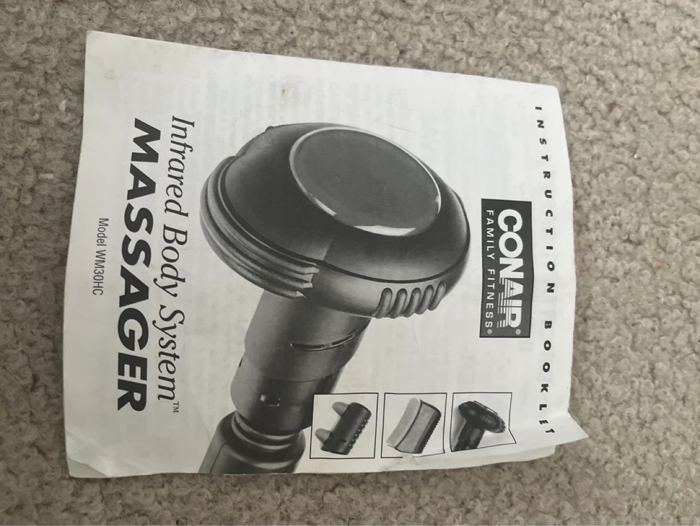 Conair Infrared Body System Massager with Attachments - photo 3