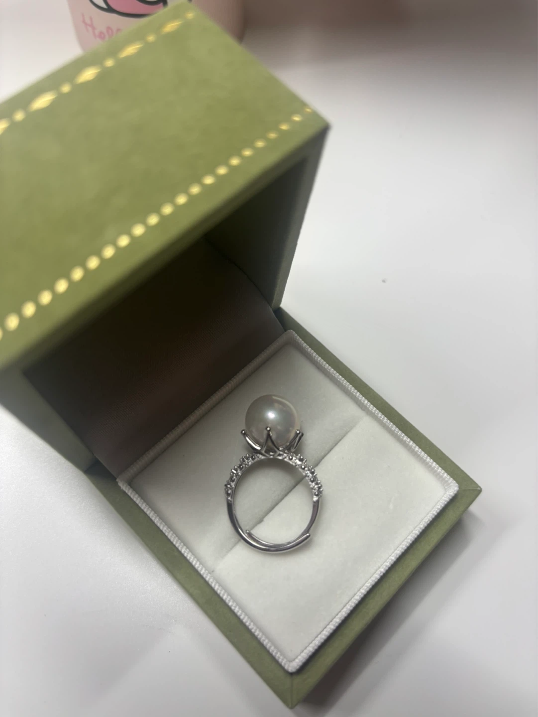 Stunning 12-13mm Freshwater Pearl Ring - S925 Sterling Silver - photo 5