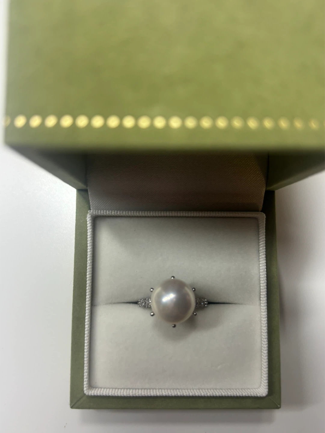 Stunning 12-13mm Freshwater Pearl Ring - S925 Sterling Silver - photo 4