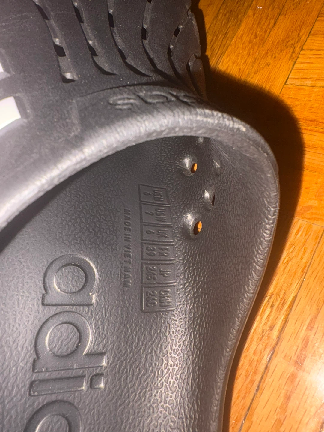 Adidas Black Water Clogs Slides Sandals - photo 3