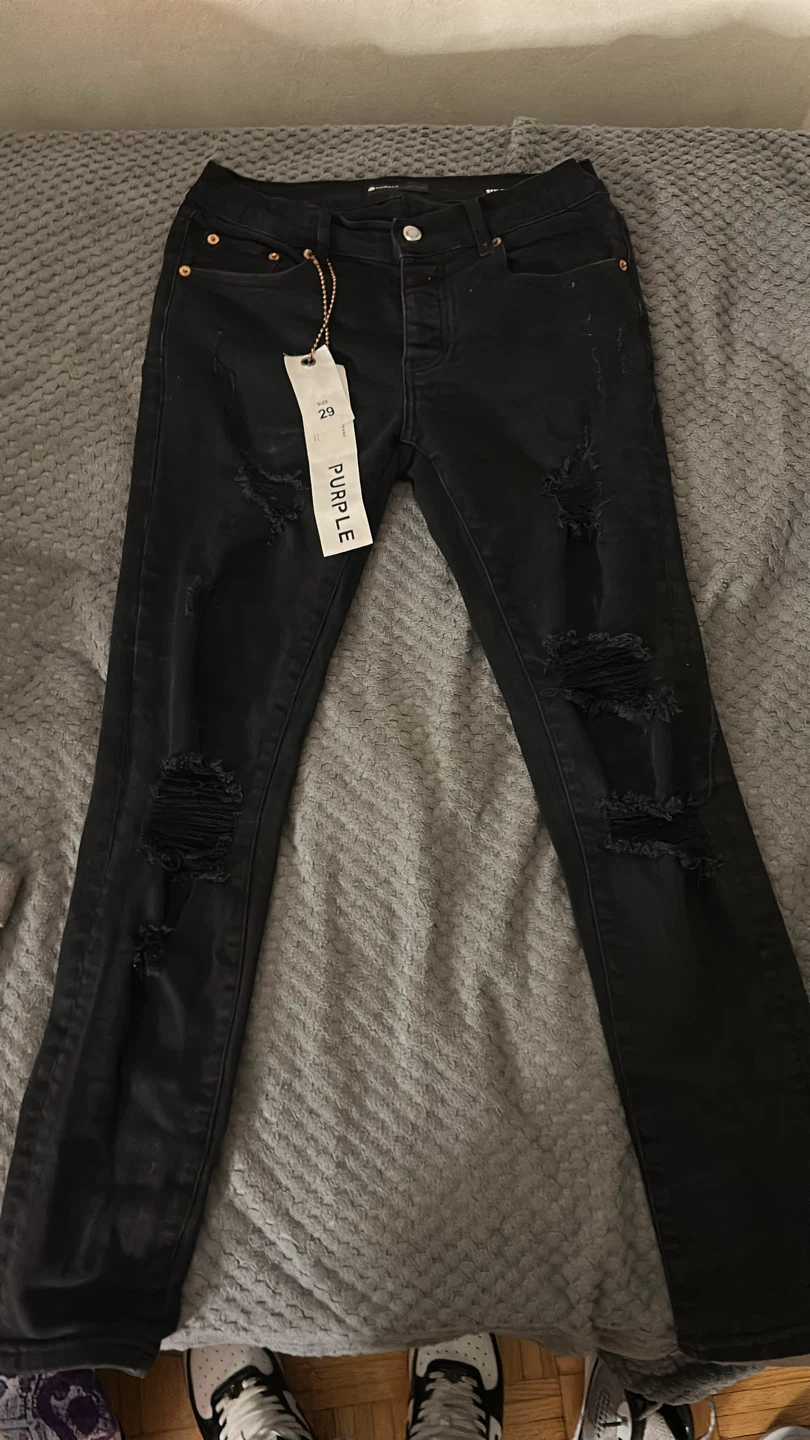 Size 29 Purple Jeans (black)