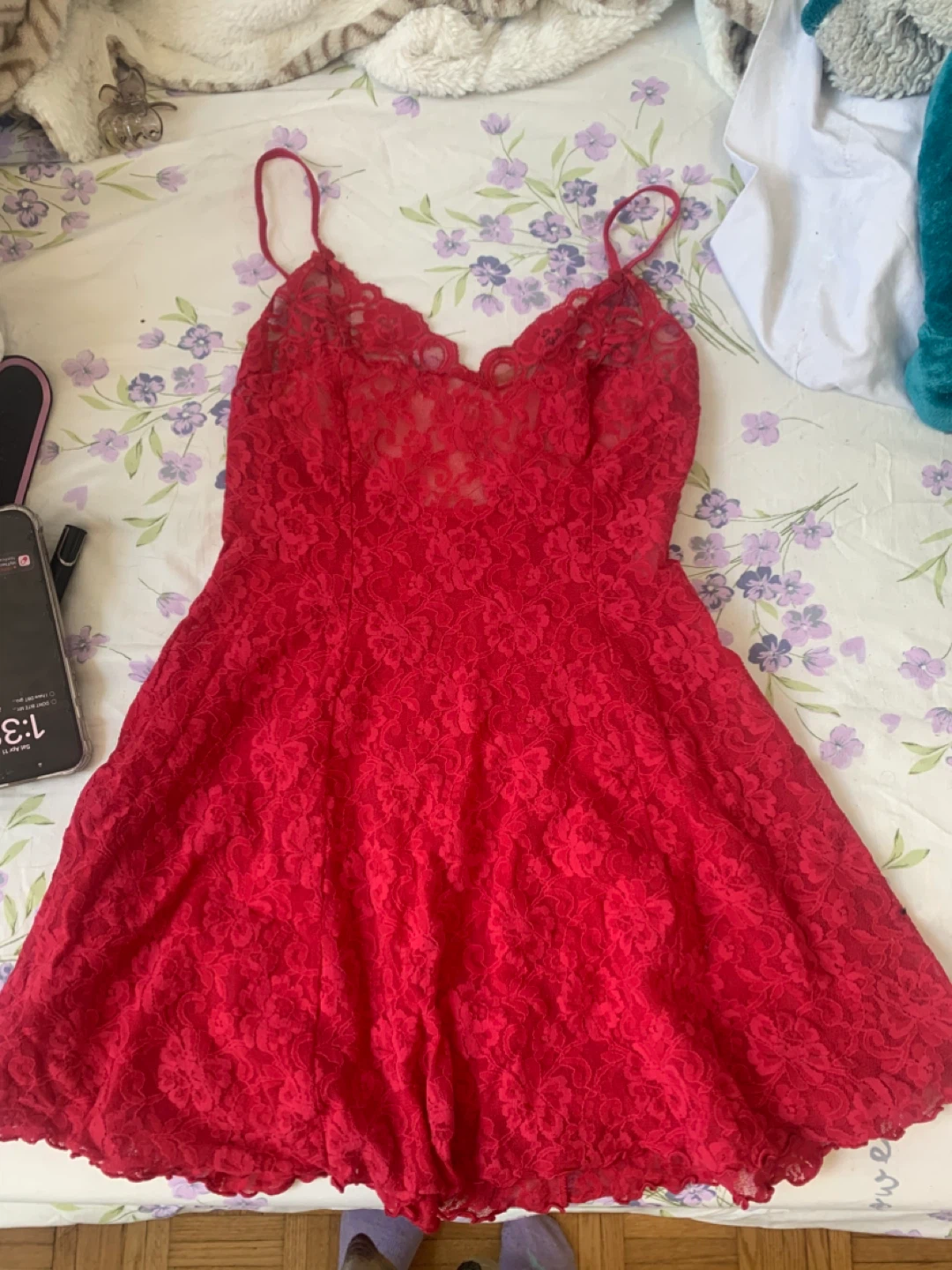 Red Lace Dress - photo 3