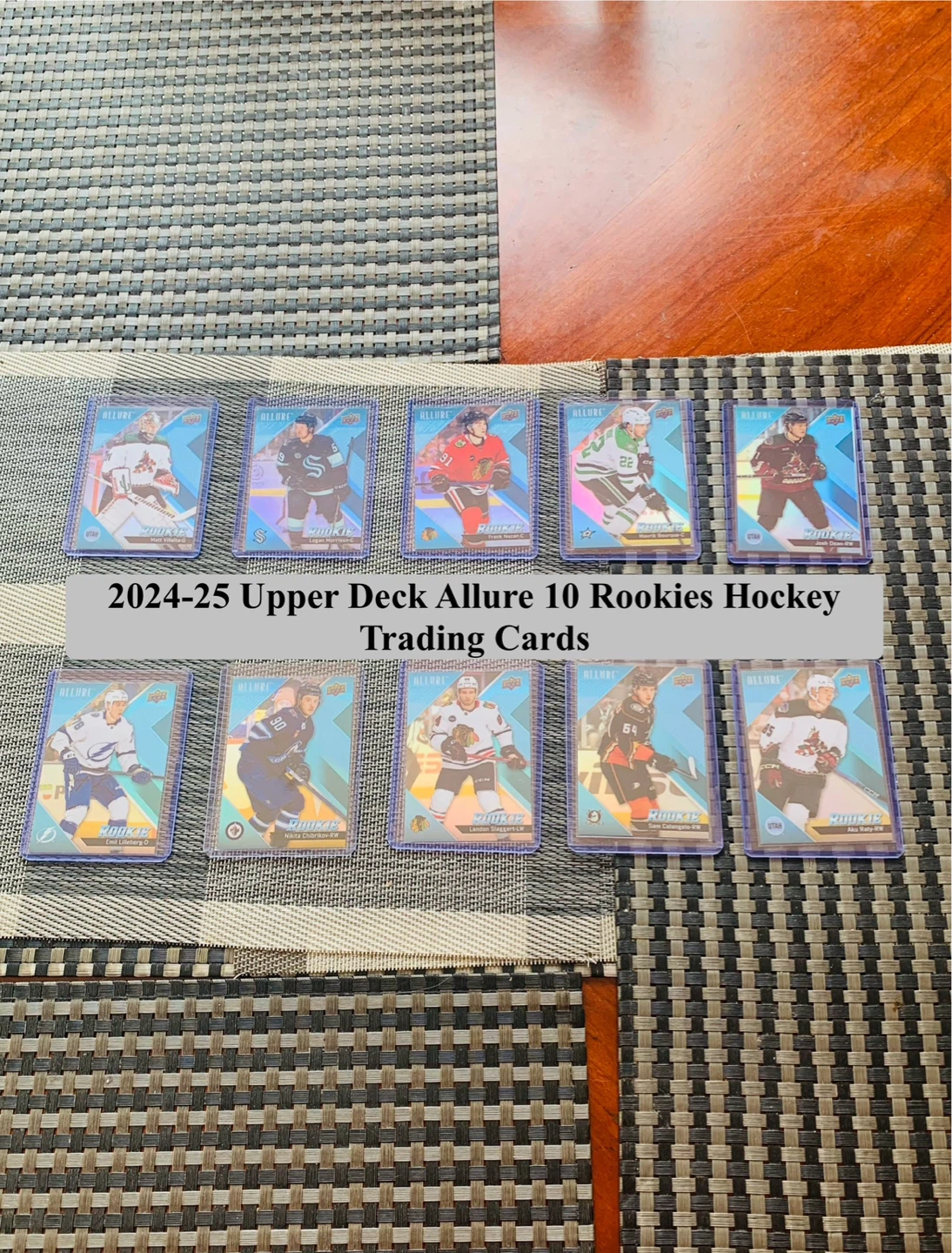 10 Allure Rookies Hockey Trading Cards 2024-25 Upper Deck