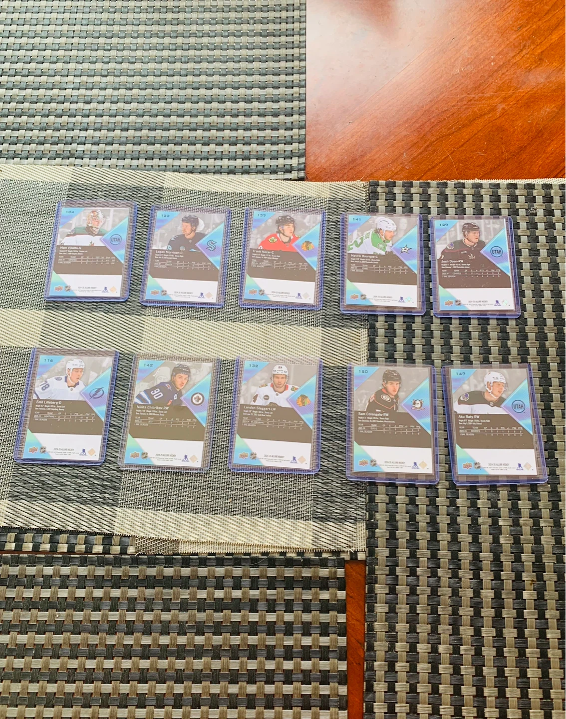 10 Allure Rookies Hockey Trading Cards 2024-25 Upper Deck - photo 2