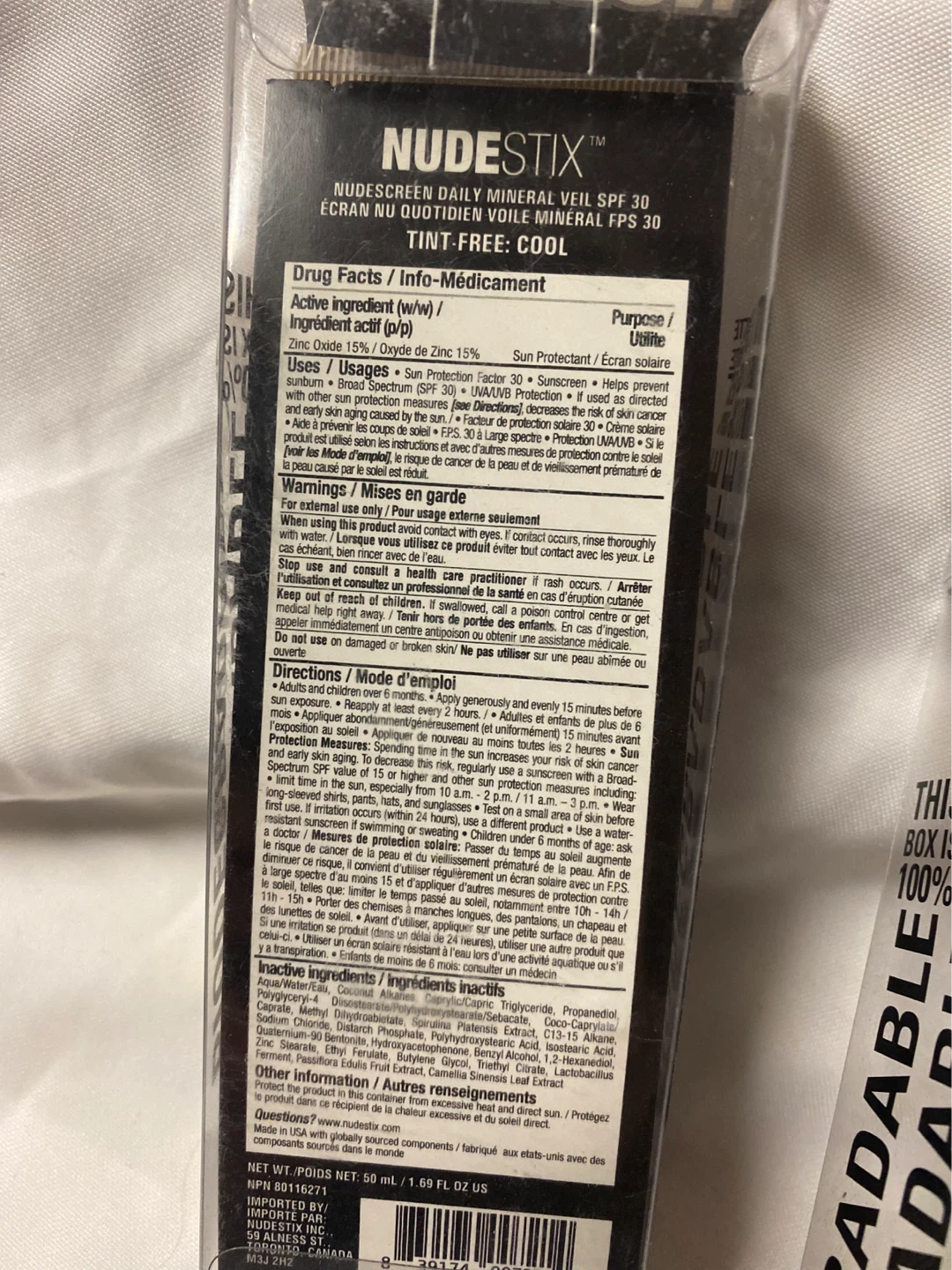 Nudestix Nudescreen Daily Mineral Veil SPF 30 - Tint-Free Cool - photo 4