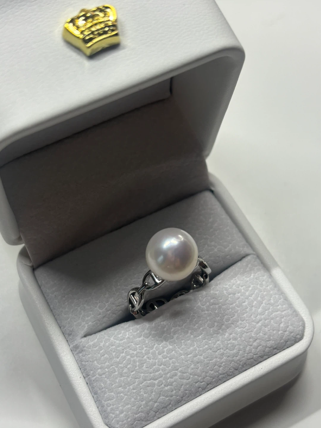 New Stunning 10mm Freshwater Pearl Ring