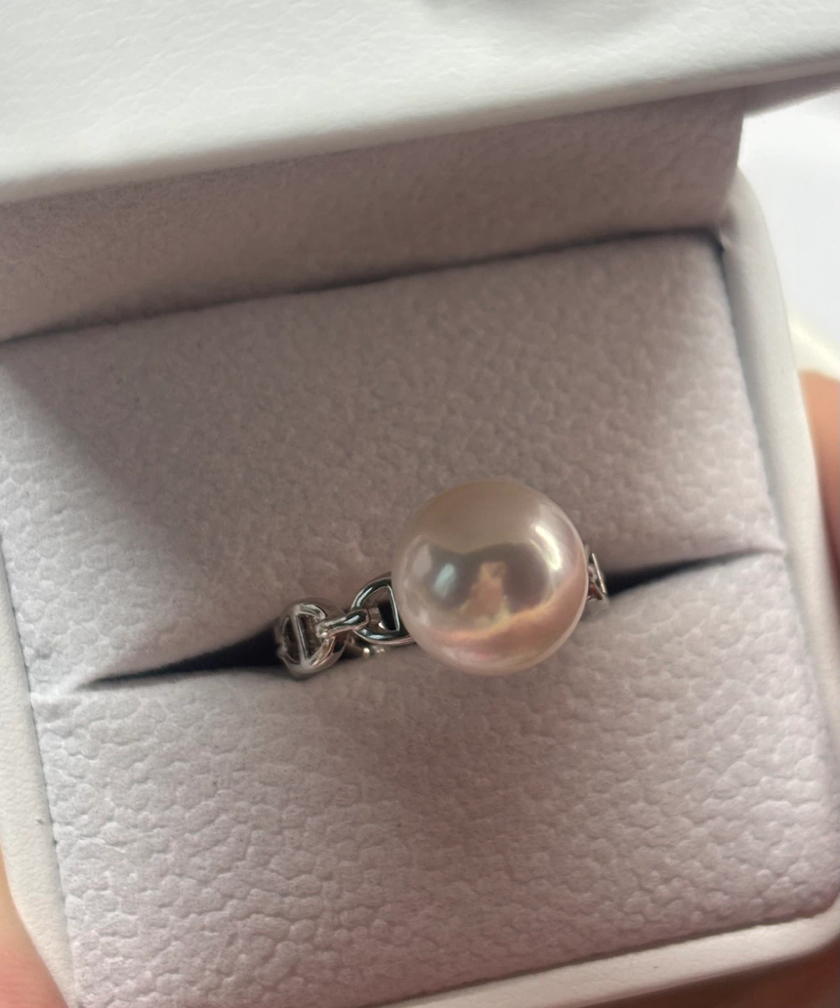 New Stunning 10mm Freshwater Pearl Ring - photo 3