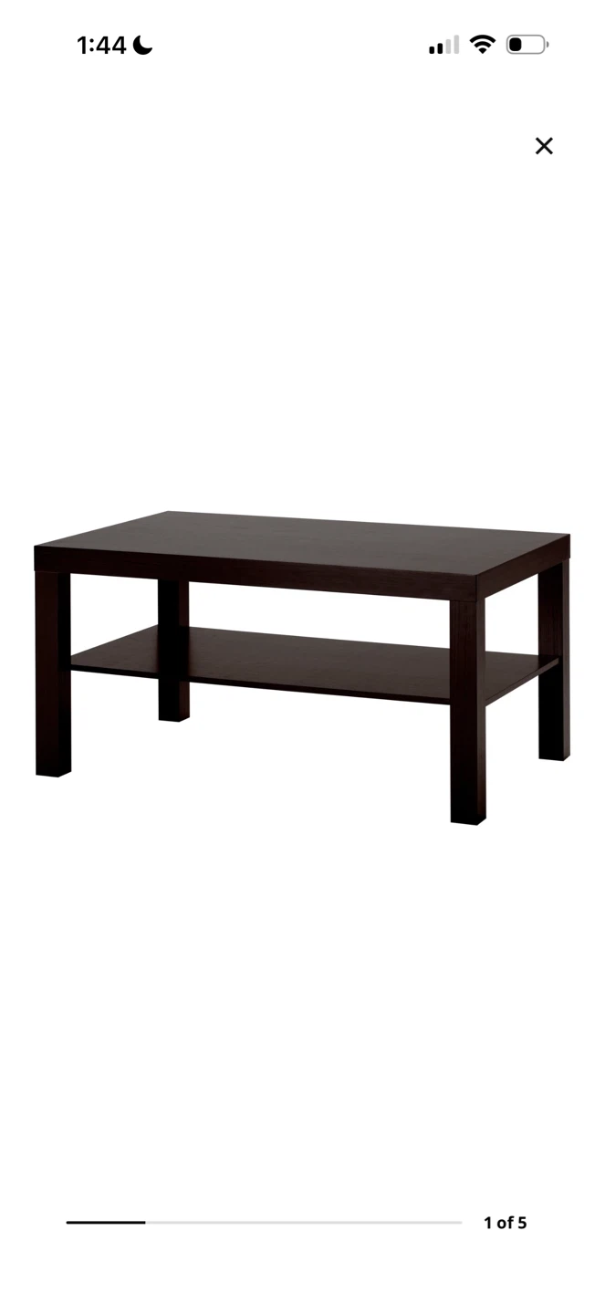 IKEA Coffee Table with Shelf - Dark Brown