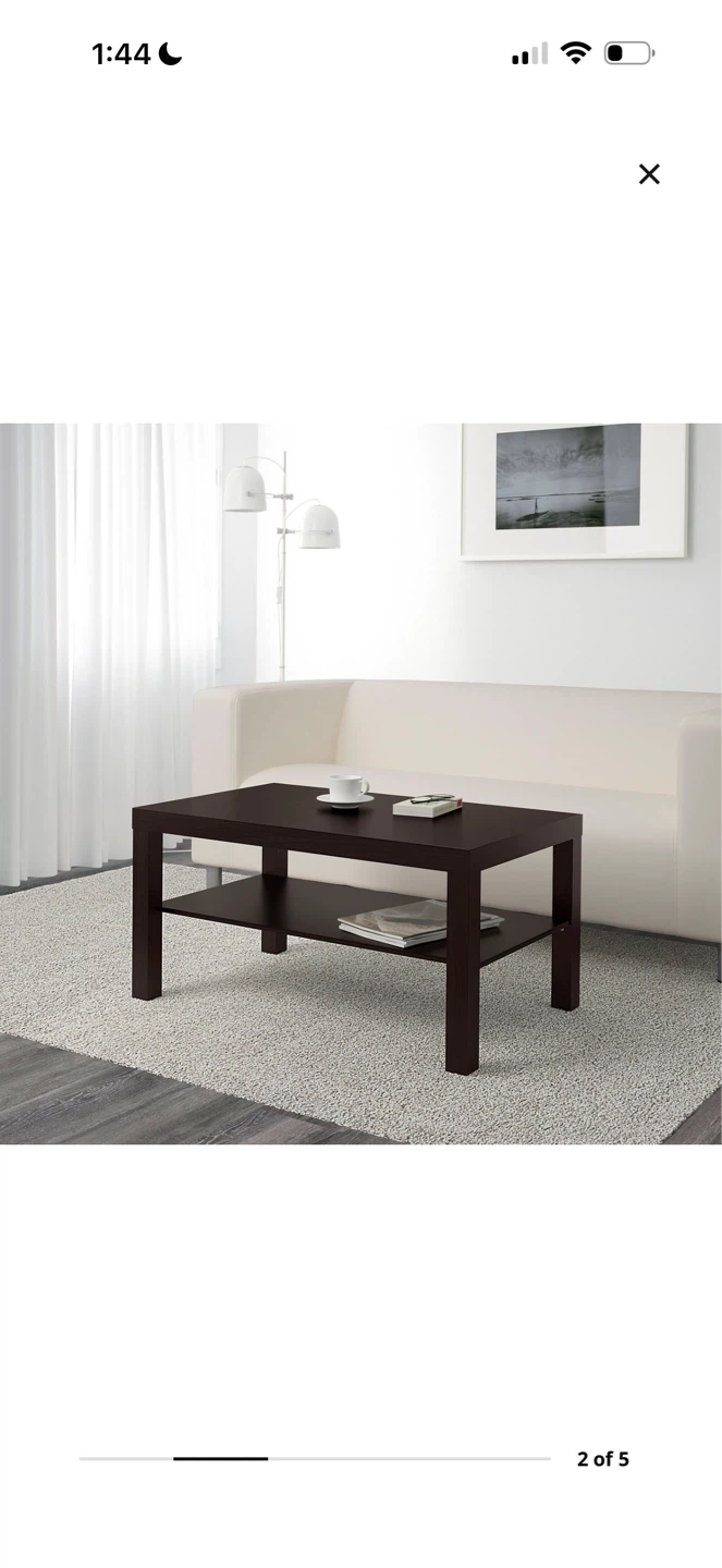 IKEA Coffee Table with Shelf - Dark Brown - photo 2