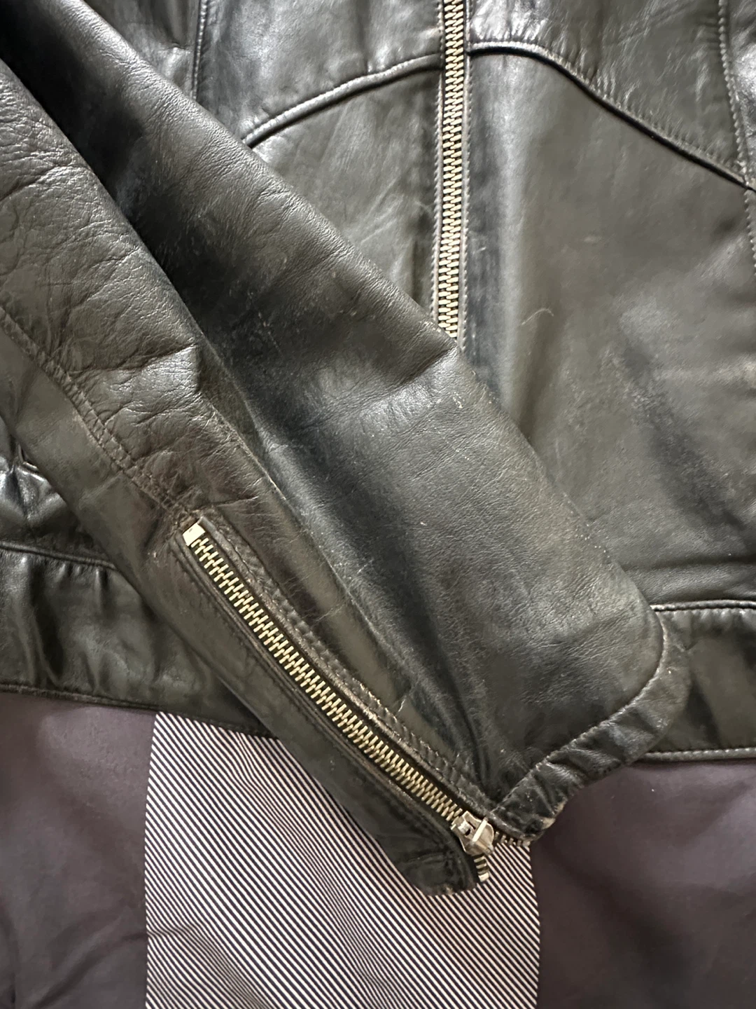 Vintage Honda Leather Motorcycle Jacket - photo 4