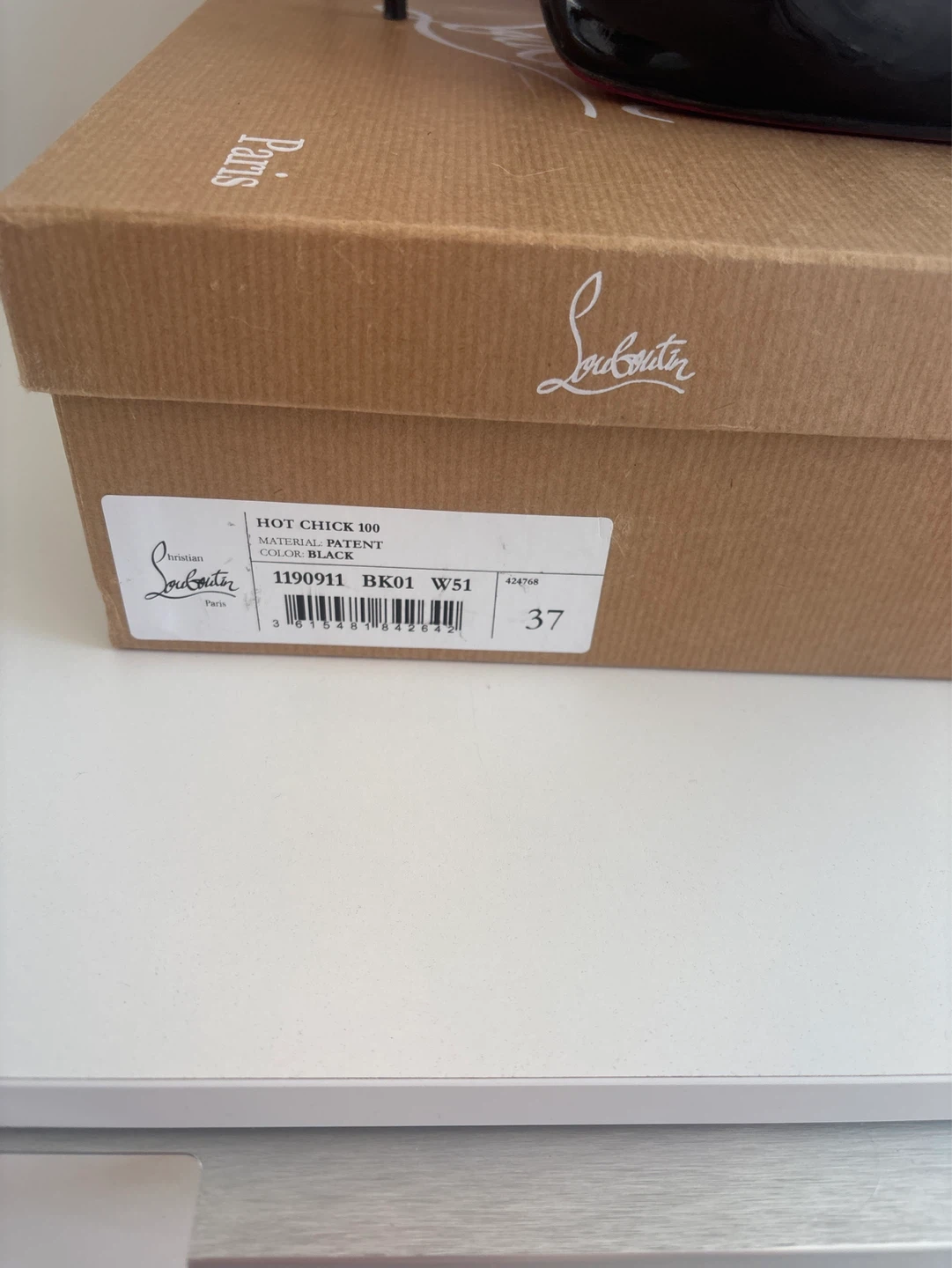 Christian Louboutin Hot Chick 100 Patent Leather Heels - Size 37 - photo 3