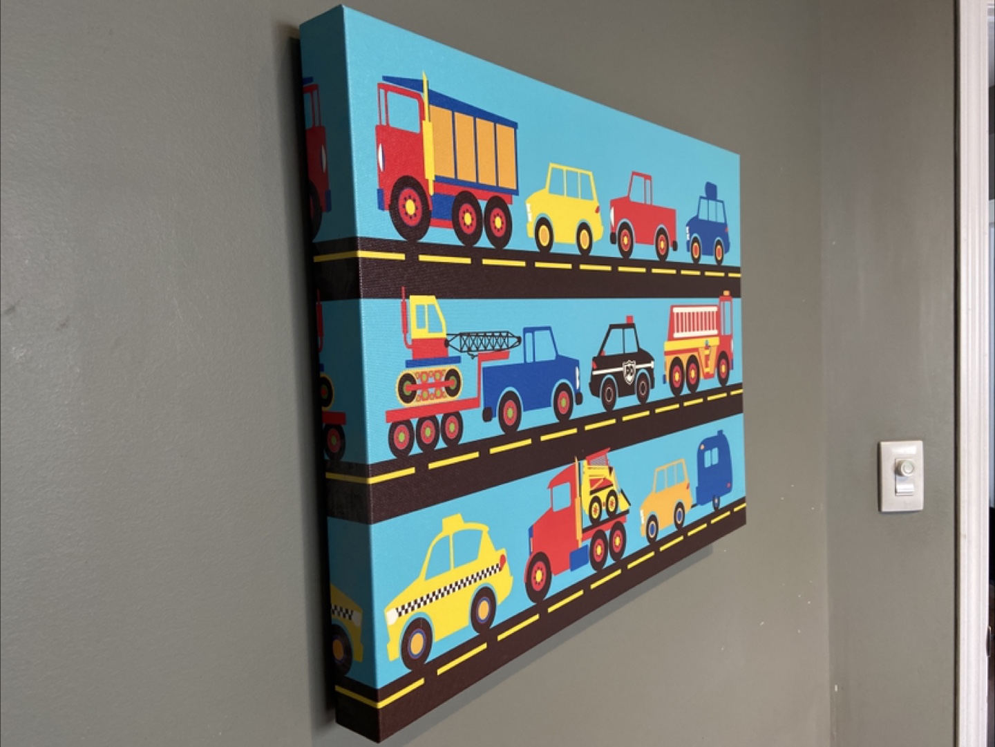 Canvas Print of Various Vehicles - photo 3