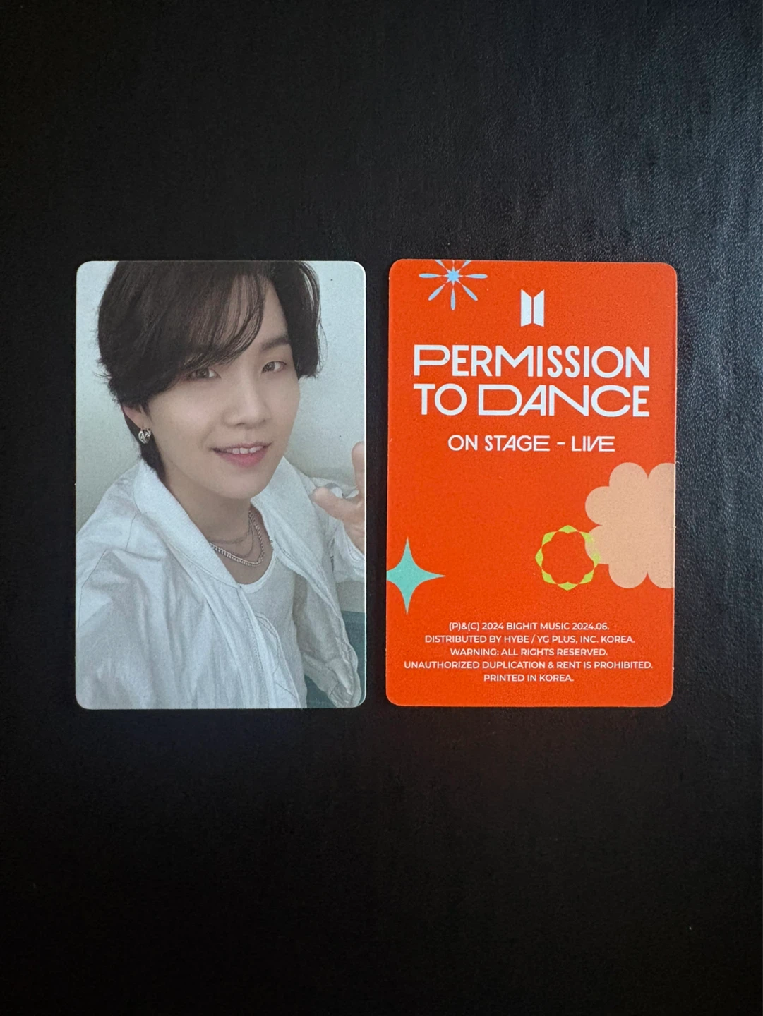 BTS - Suga (Yoongi) Official Photocard