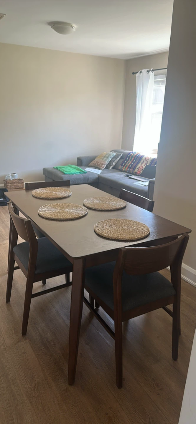 Dining Table Set with 4 Chairs