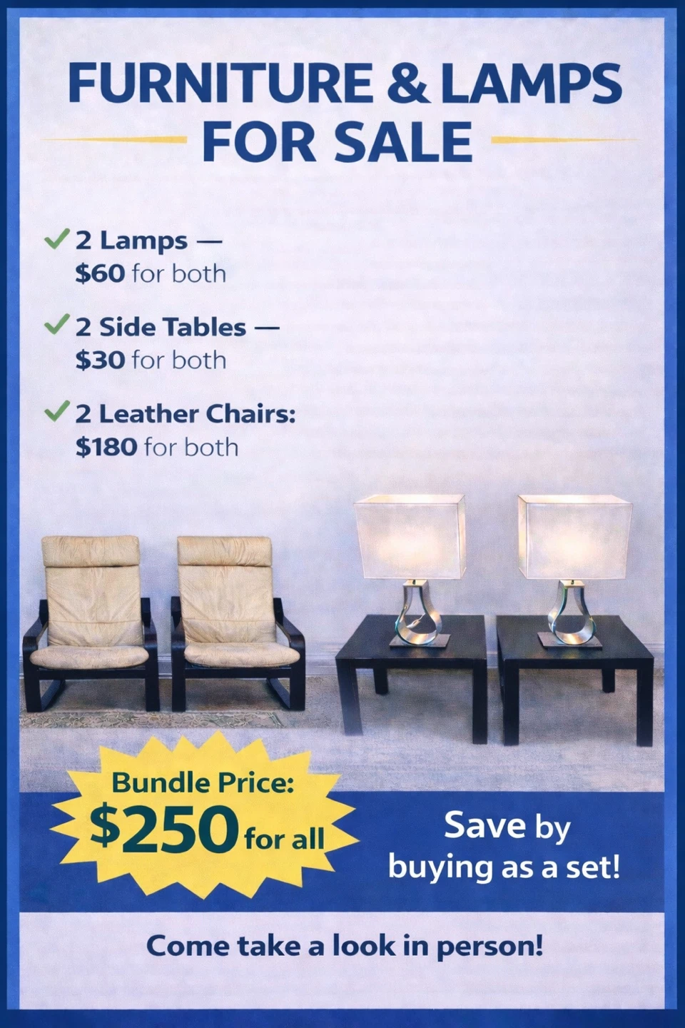 Furniture for sale