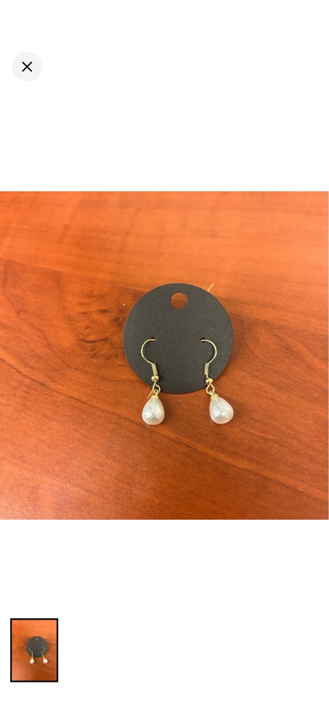 Teardrop Pearl Dangle Earrings