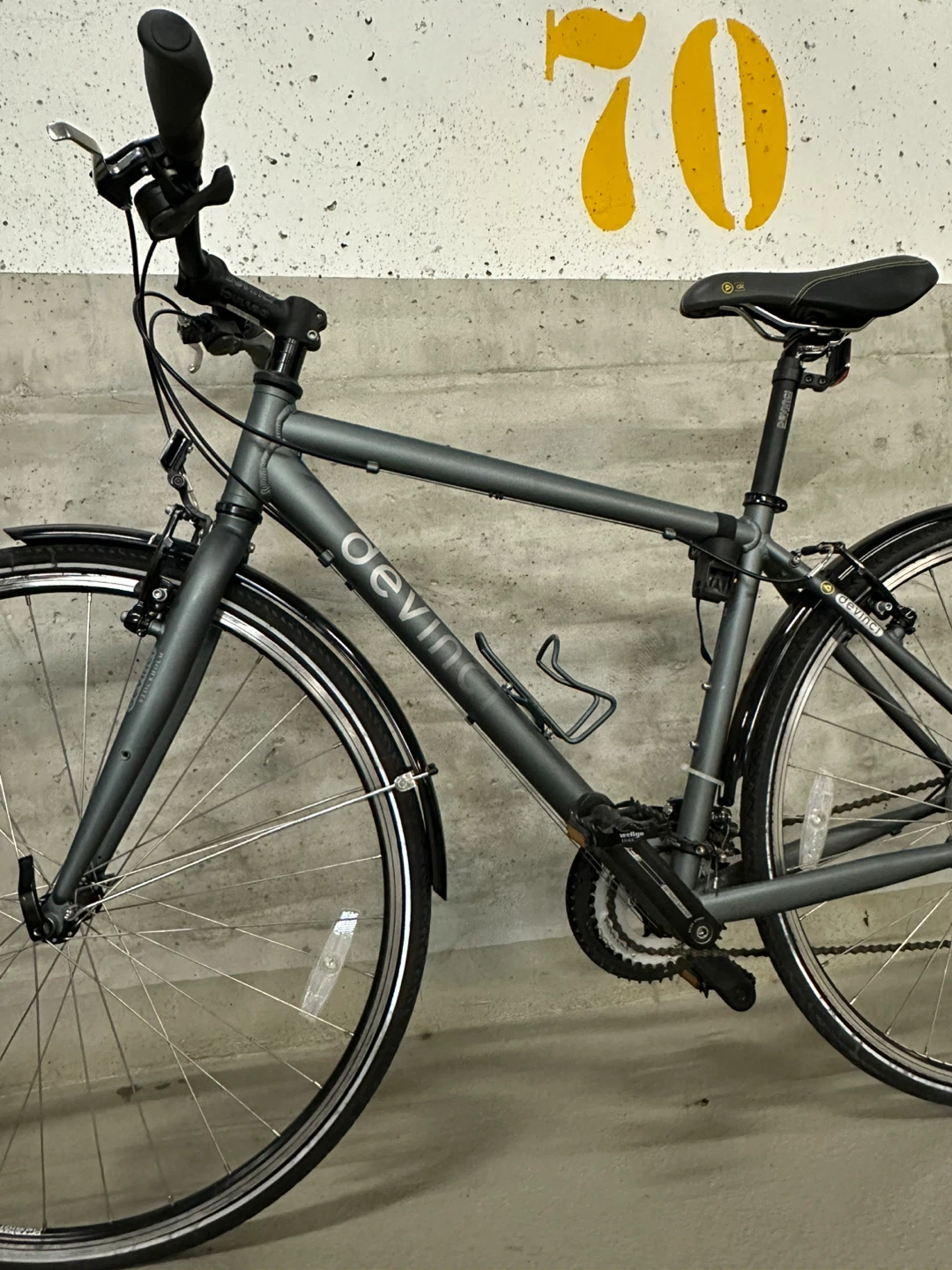 Devinci Stockholm Hybrid Bike -  Matte Grey - photo 3