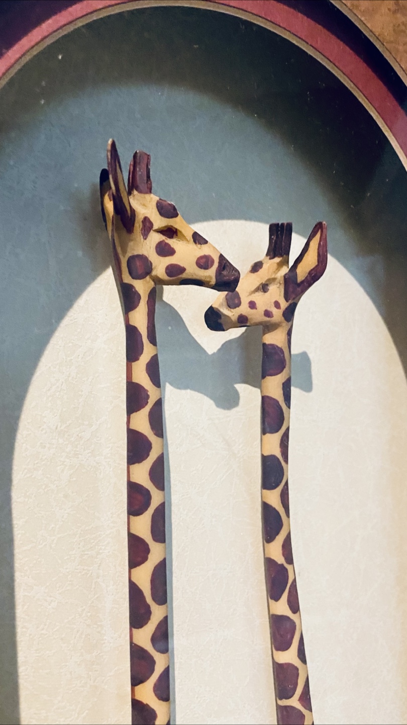 Wooden wall art - Giraffe couple ♥️ - photo 2