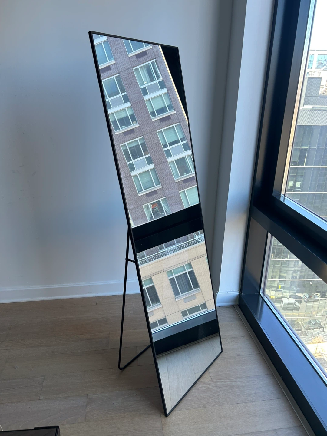 Full Length Standing Mirror with Black Frame - photo 2