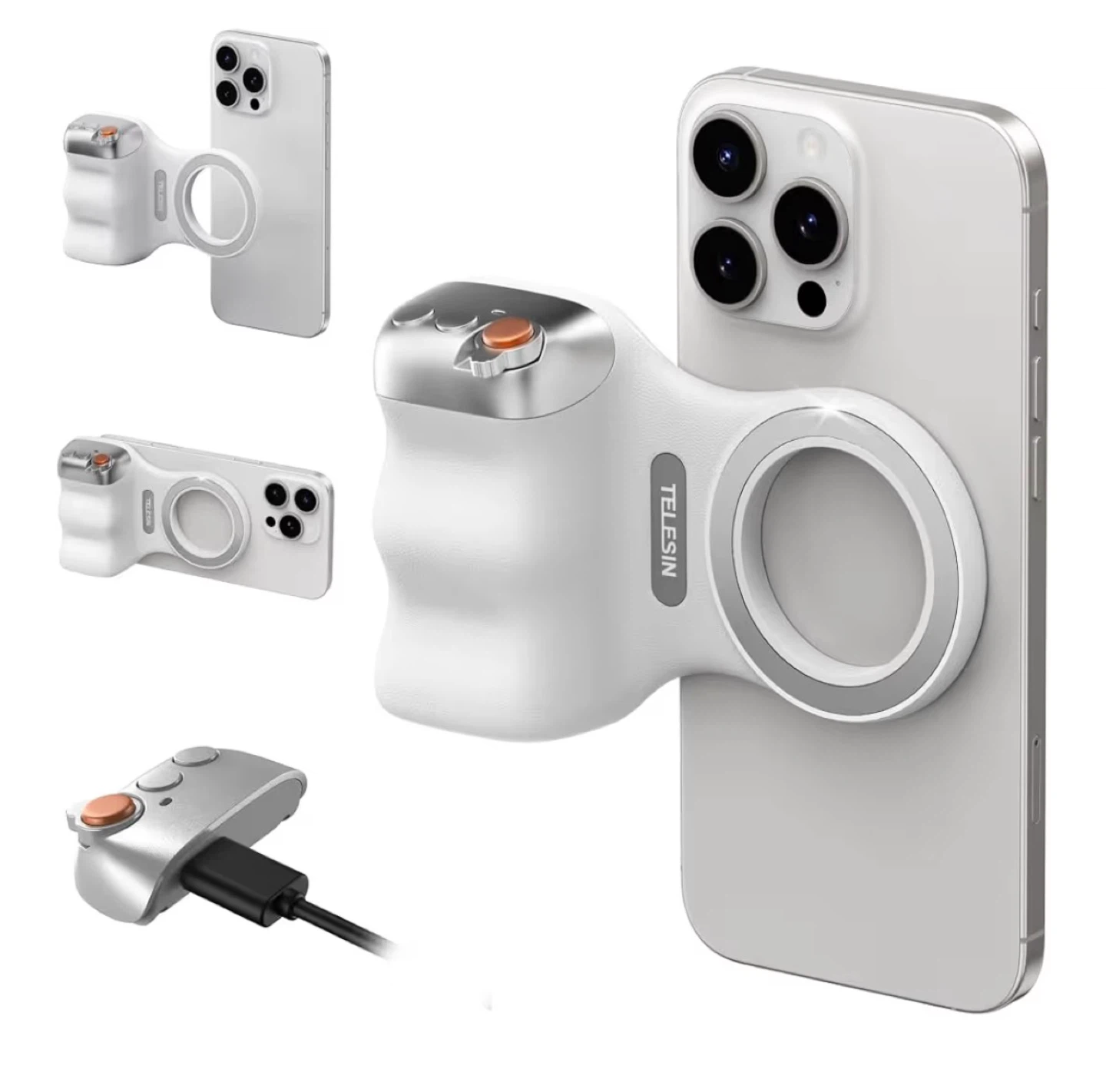 TELESIN Magnetic Grip Handle for iPhone