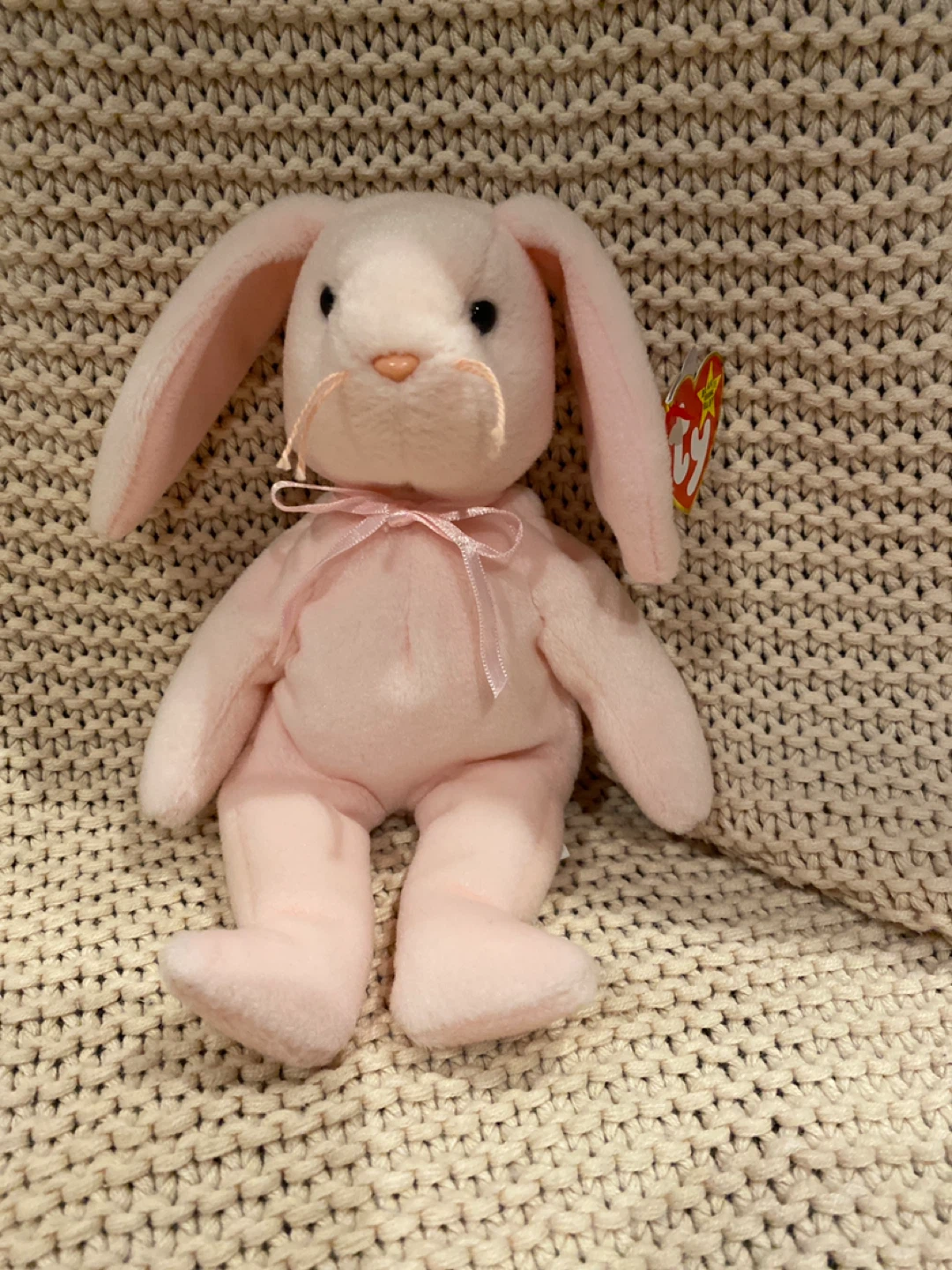 Ty Beanie Baby Pink Bunny Plush Toy