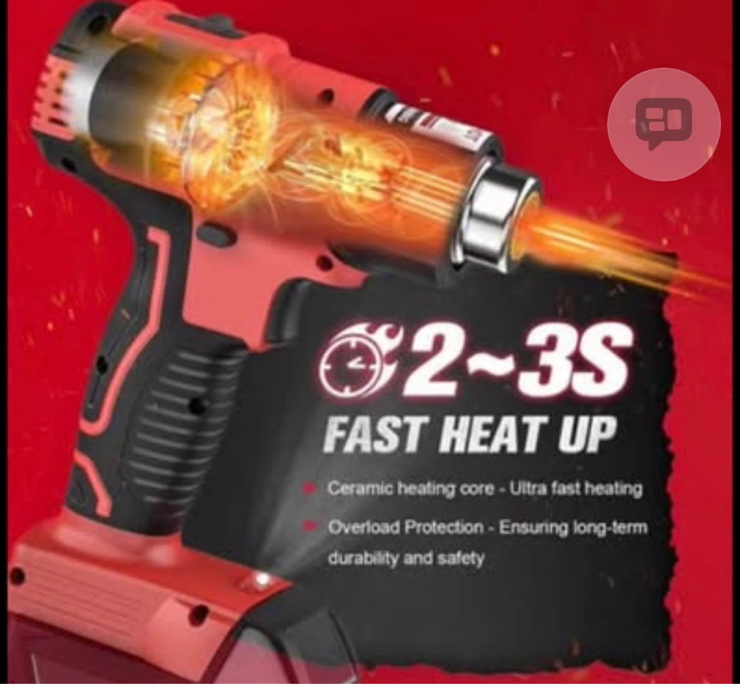 LivoWalny Cordless Heat Gun Kit - photo 4