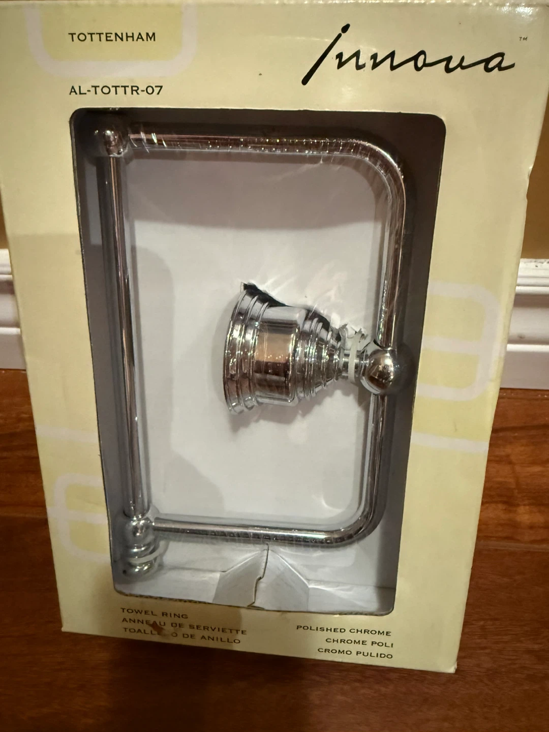Innova Tottenham Polished Chrome Towel Ring