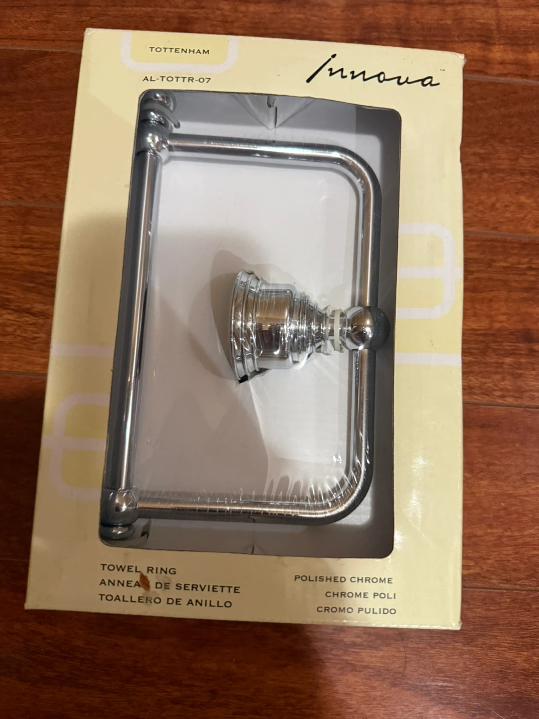 Innova Tottenham Polished Chrome Towel Ring - photo 2