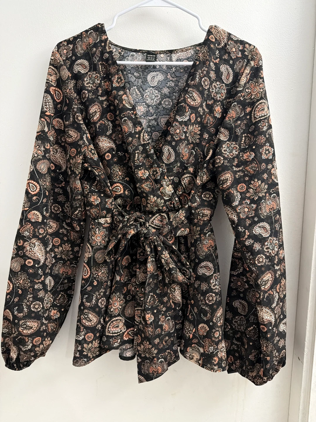 SHEIN Paisley Wrap Blouse - XL - photo 2