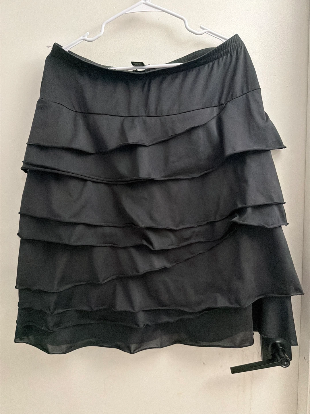 Zac & Rachel Black Tiered Ruffle Skirt - Size L