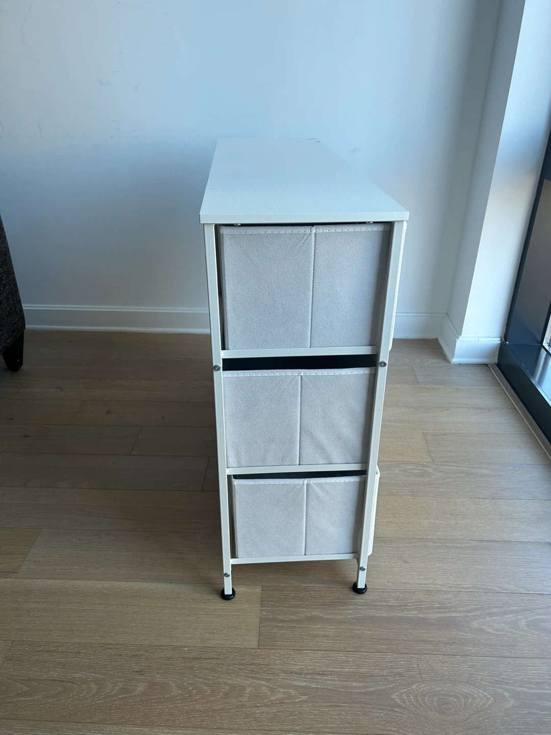 White Fabric Drawer Dresser with 7 Drawers - photo 4