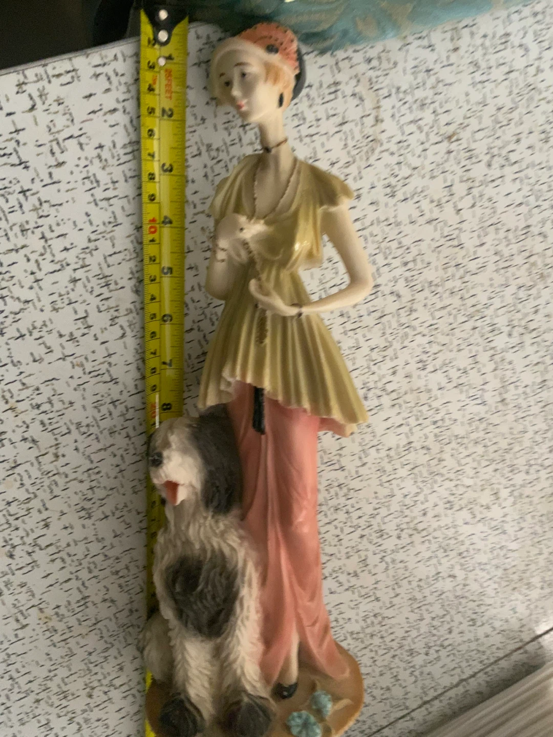 Vintage Figurine of Woman and Dog