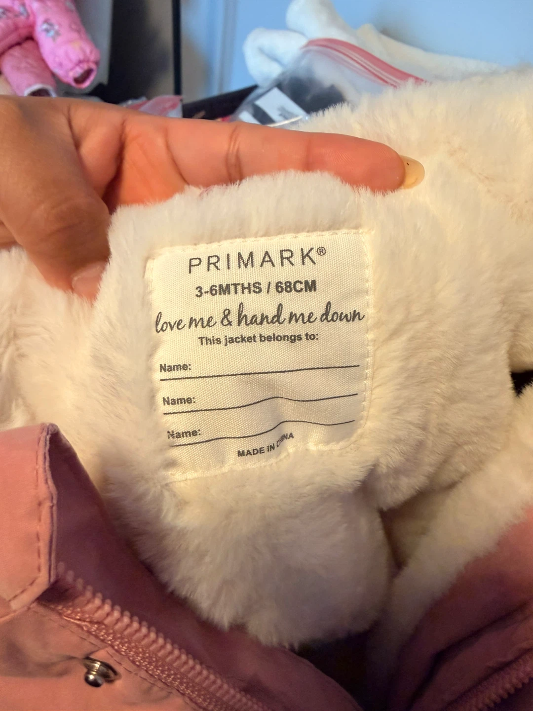Primark Pink Faux Fur Lined Parka Jacket - photo 2