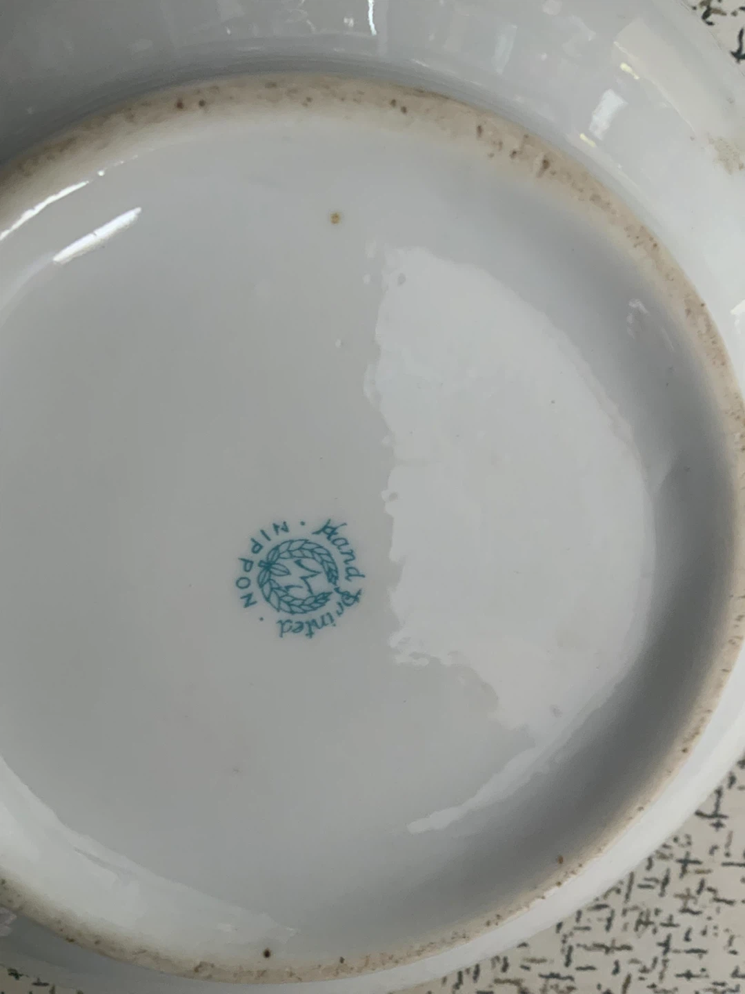 Hand Painted Nippon Porcelain Ashtray with Gold Trim - photo 2